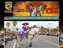 Tablet Screenshot of charrodaysfiesta.com